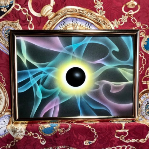 ブラックホール アート スピリチュアル 5次元 アート 銀河系 クラインの壷 アート 宇宙 メビウス 絵画 高次元 神道 宇宙観 スピリチュアル 銀河創造 137億年 DNA